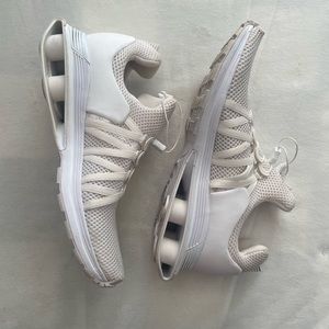 Nike Women’s Shox Gravity ‘triple white’ shoes